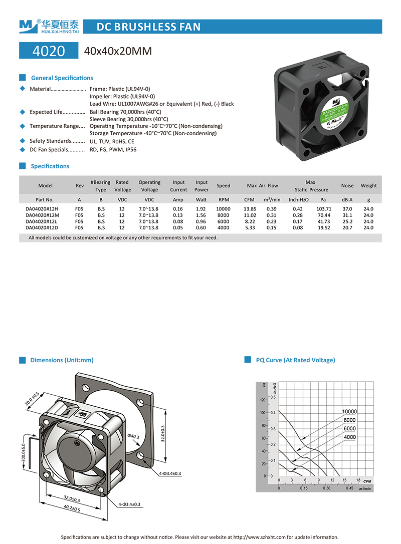 40mm cooling fan